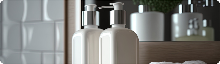Shampoo and Conditioner Bottles for Guinea Personal Care Brands